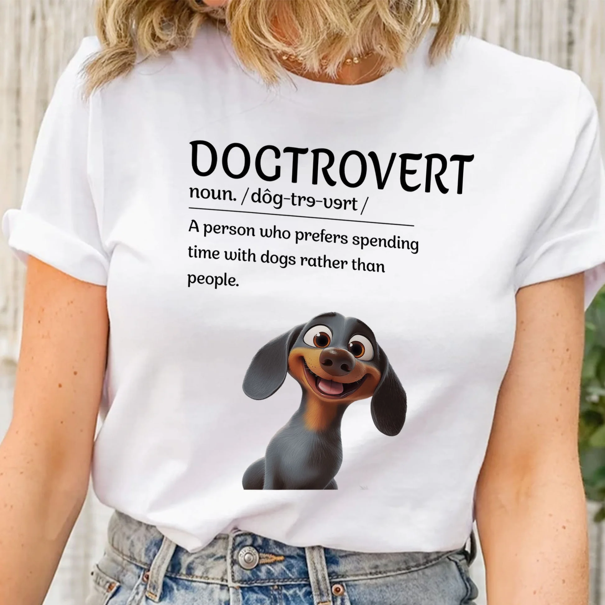 Doctrovert A Person Who Prefers Spending Time With Dogs - Personalized Shirt - Gift for Pet Owners, Pet Lovers, Dog Mom, Dog Dad | CLP15 NH96 - Image 2