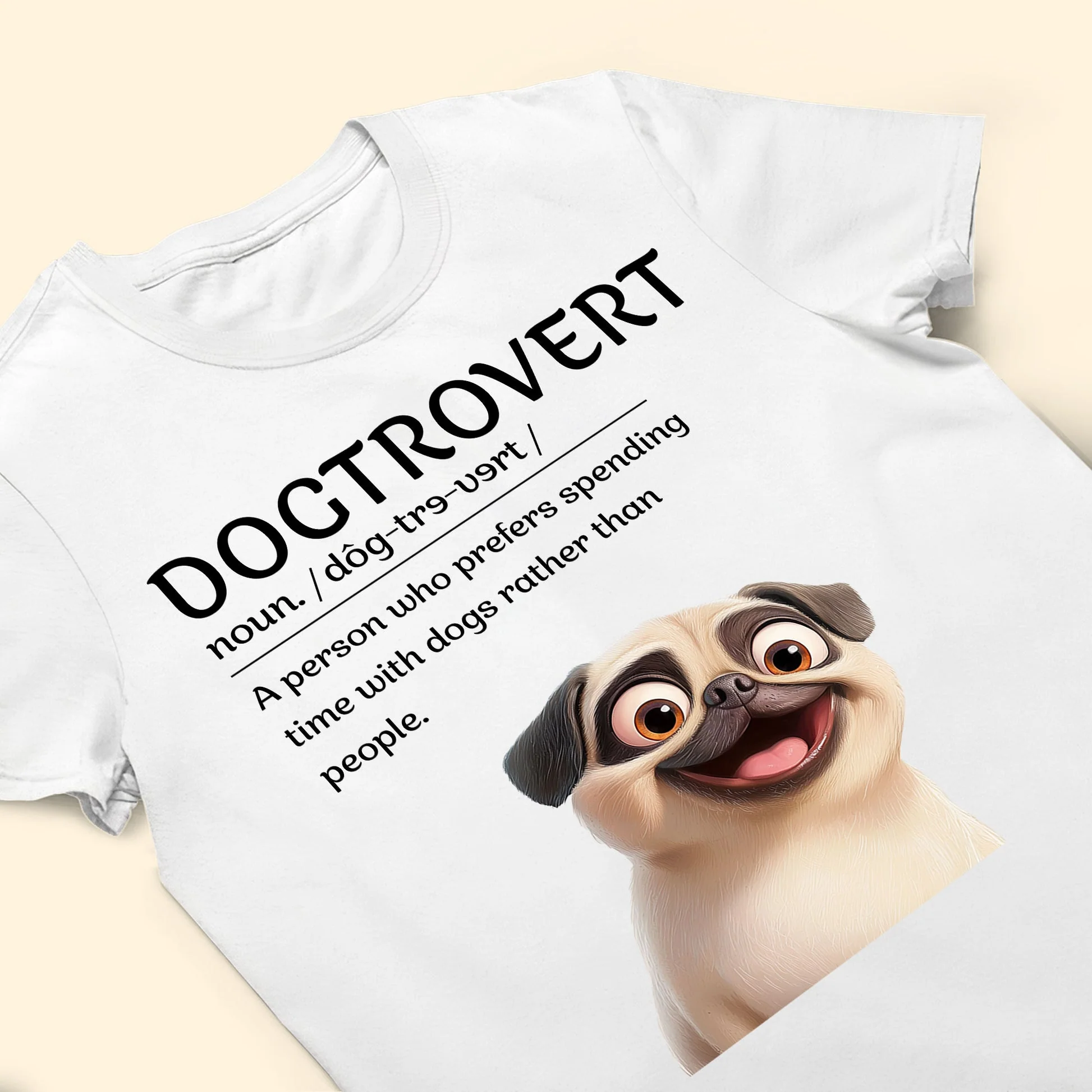 Doctrovert A Person Who Prefers Spending Time With Dogs - Personalized Shirt - Gift for Pet Owners, Pet Lovers, Dog Mom, Dog Dad | CLP15 NH96 - Image 5