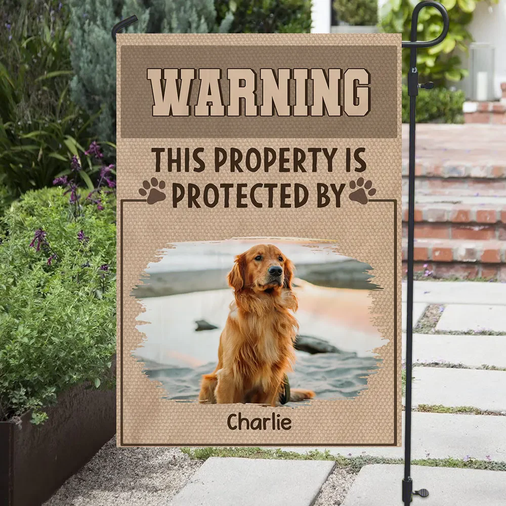 Dog Warning You - Personalized Flag - Gift for Pet Owners, Dog Lovers | CLP15.V3 HH01 - Image 6