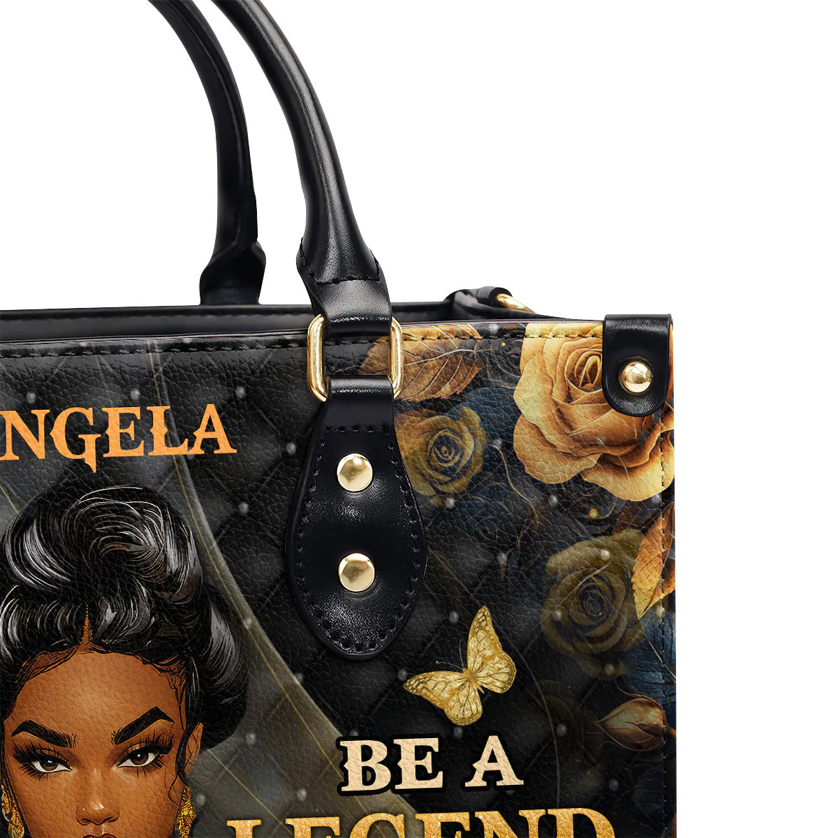 Don't Be A Lady Be A Black Queen Legend - Personalized Leather Handbag - Inspirational Gift For Her HD95 - Image 6