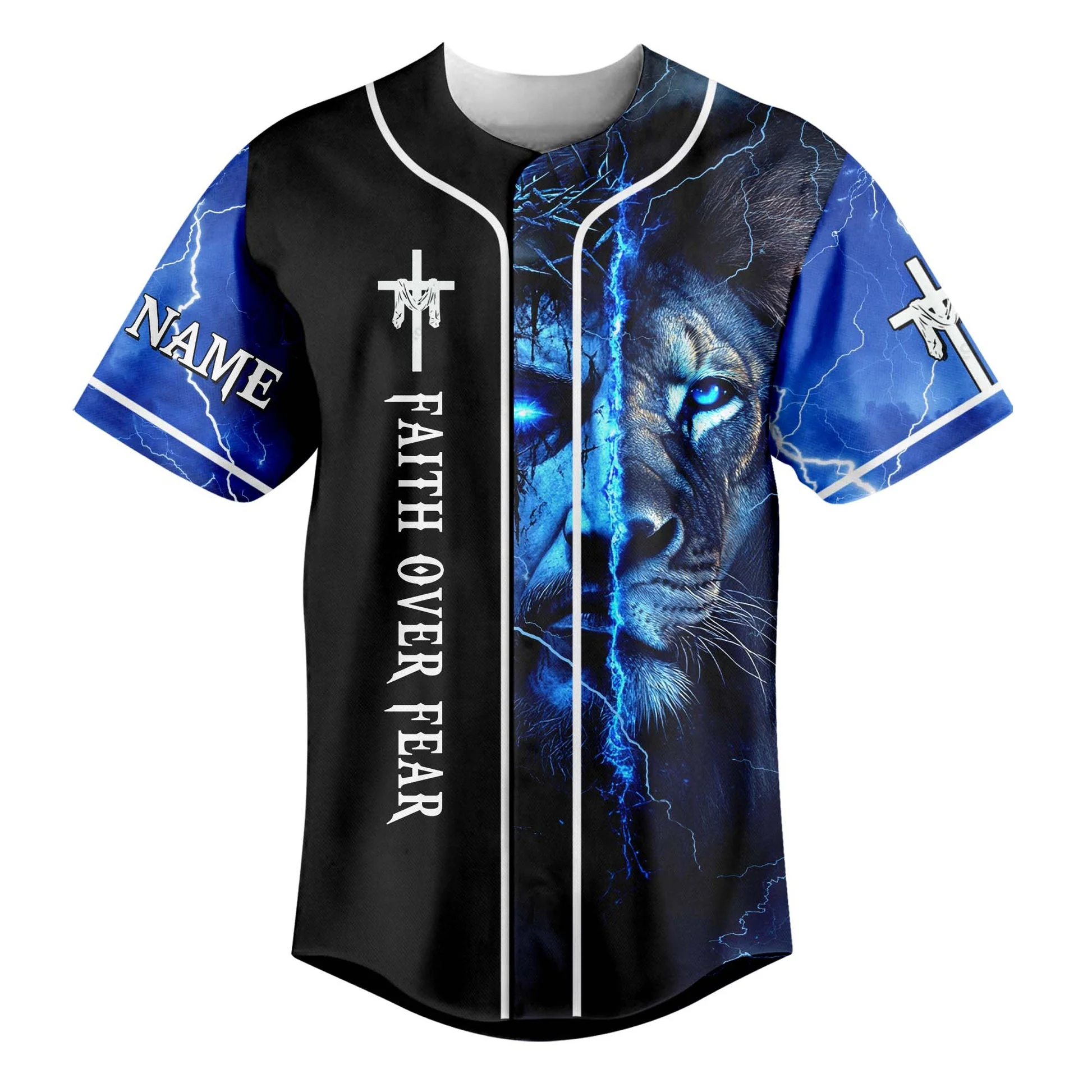 Don't Expect People To Understand Your Vision Lion Custom Name Baseball Jersey - Christant Gift For Him - Image 2