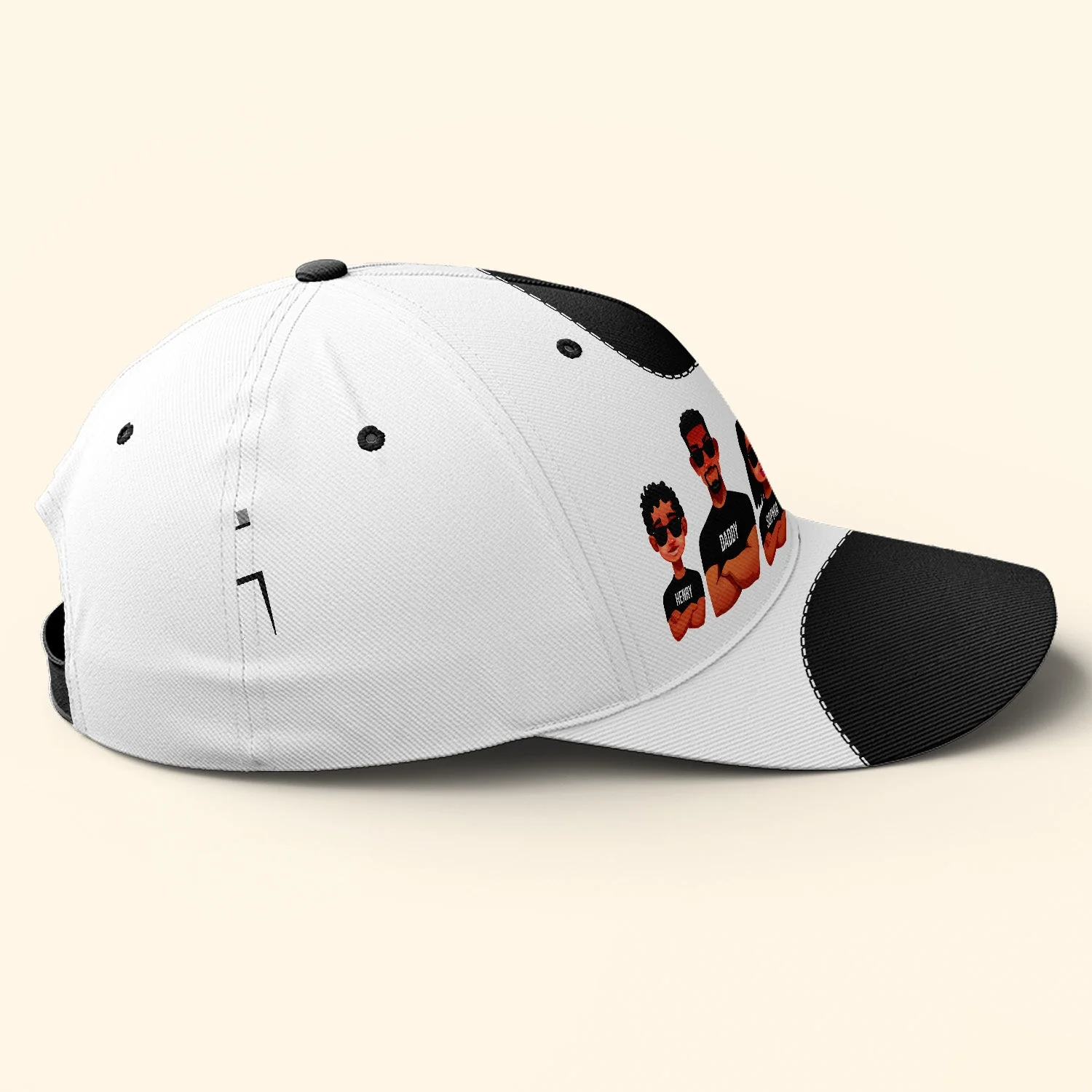Dope Black Dad White Version - Personalized Classic Cap - Gift For Dad, Fathers Day, Black African - CL50 NA94 - Image 4