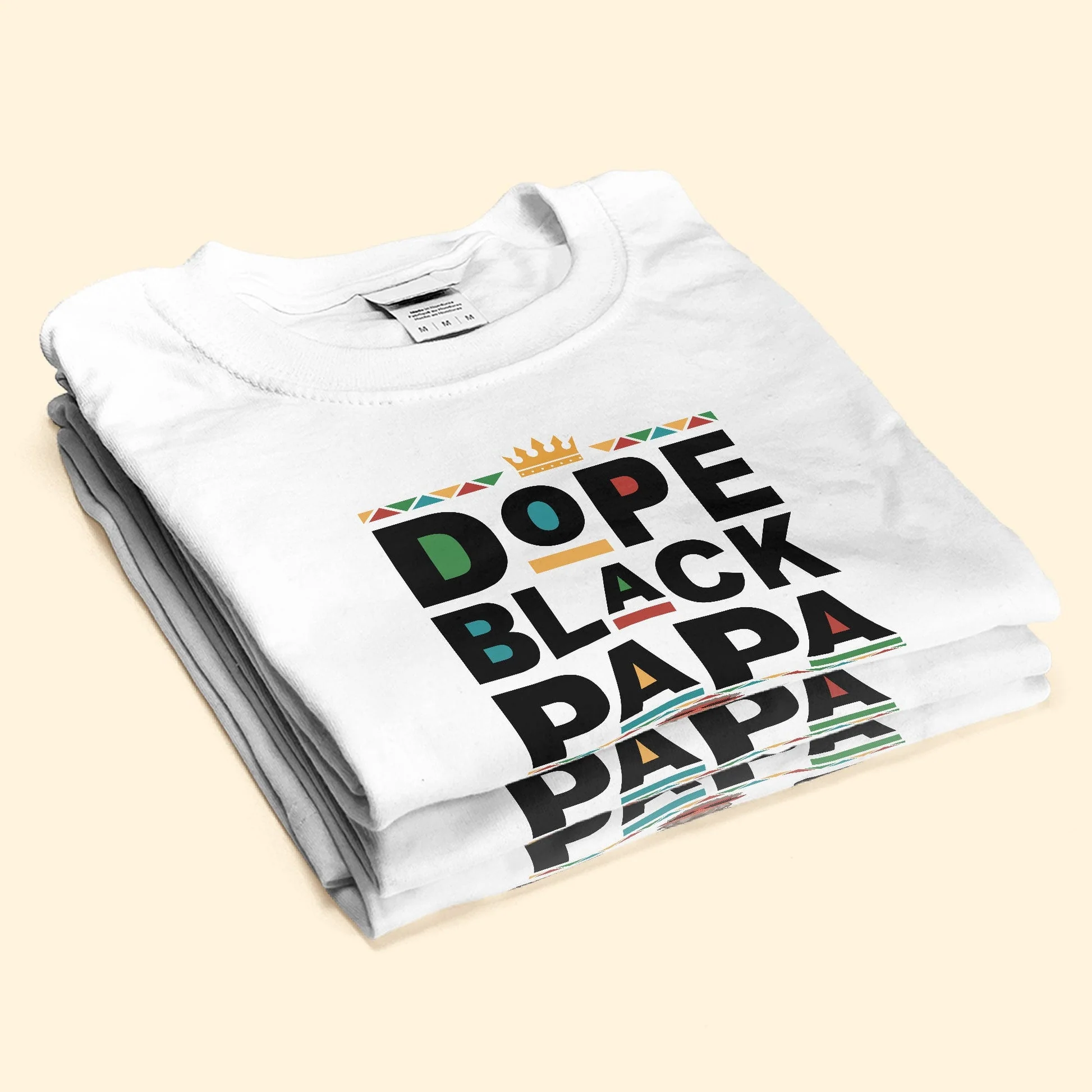 Dope Black Papa - Personalized Shirt - Gift For Dad, Fathers Day - CL50 NA94 - Image 3