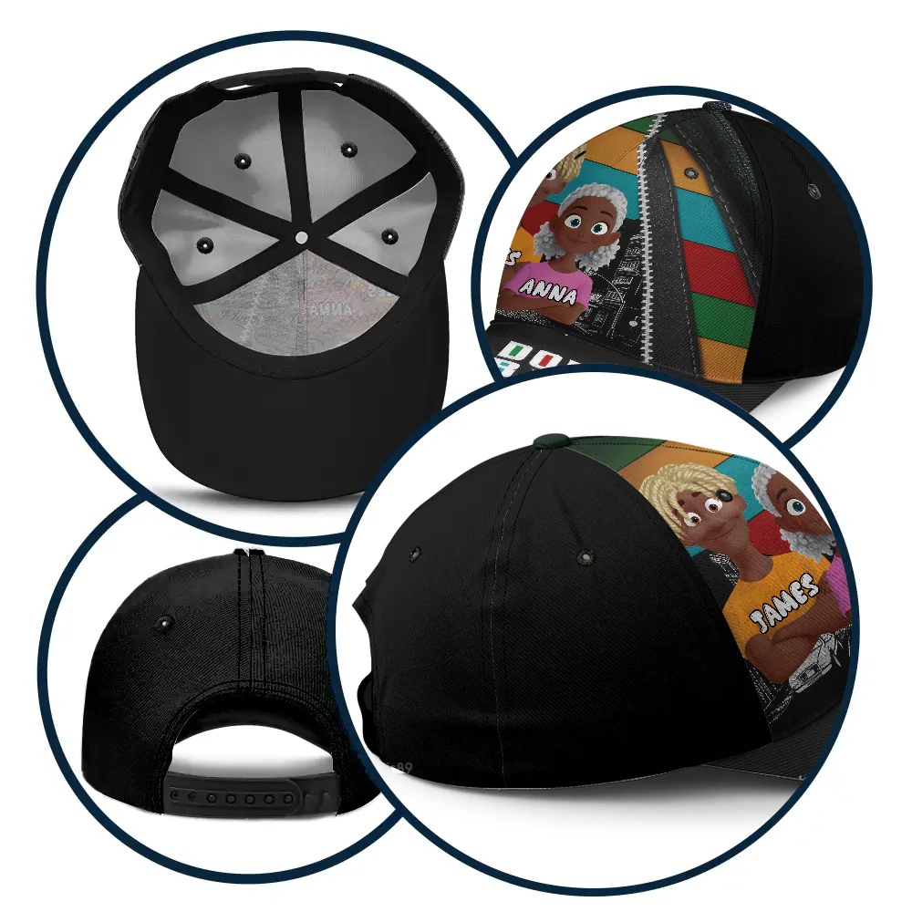 Dopest Black Dad - Personalized Classic Cap - Gift For Dad, Father's Day | GR29 - Image 6