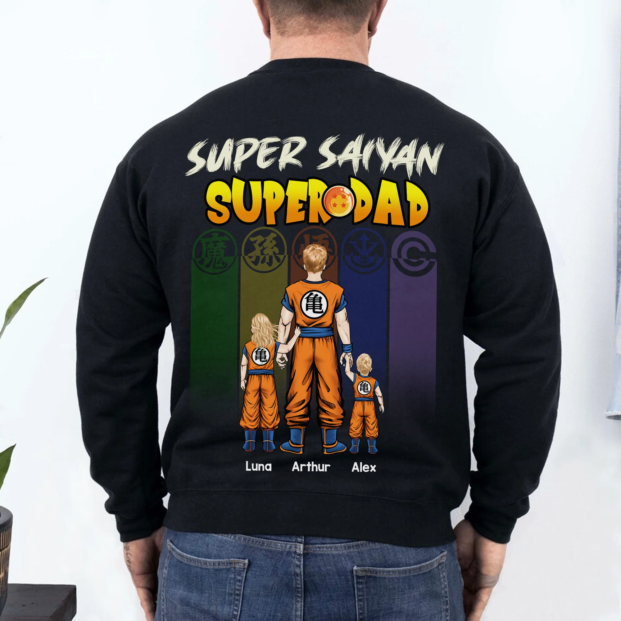 DrBa Z Superdad - Personalized Tshirt - Gift for Dad, Father's Day | CL03 - Image 3
