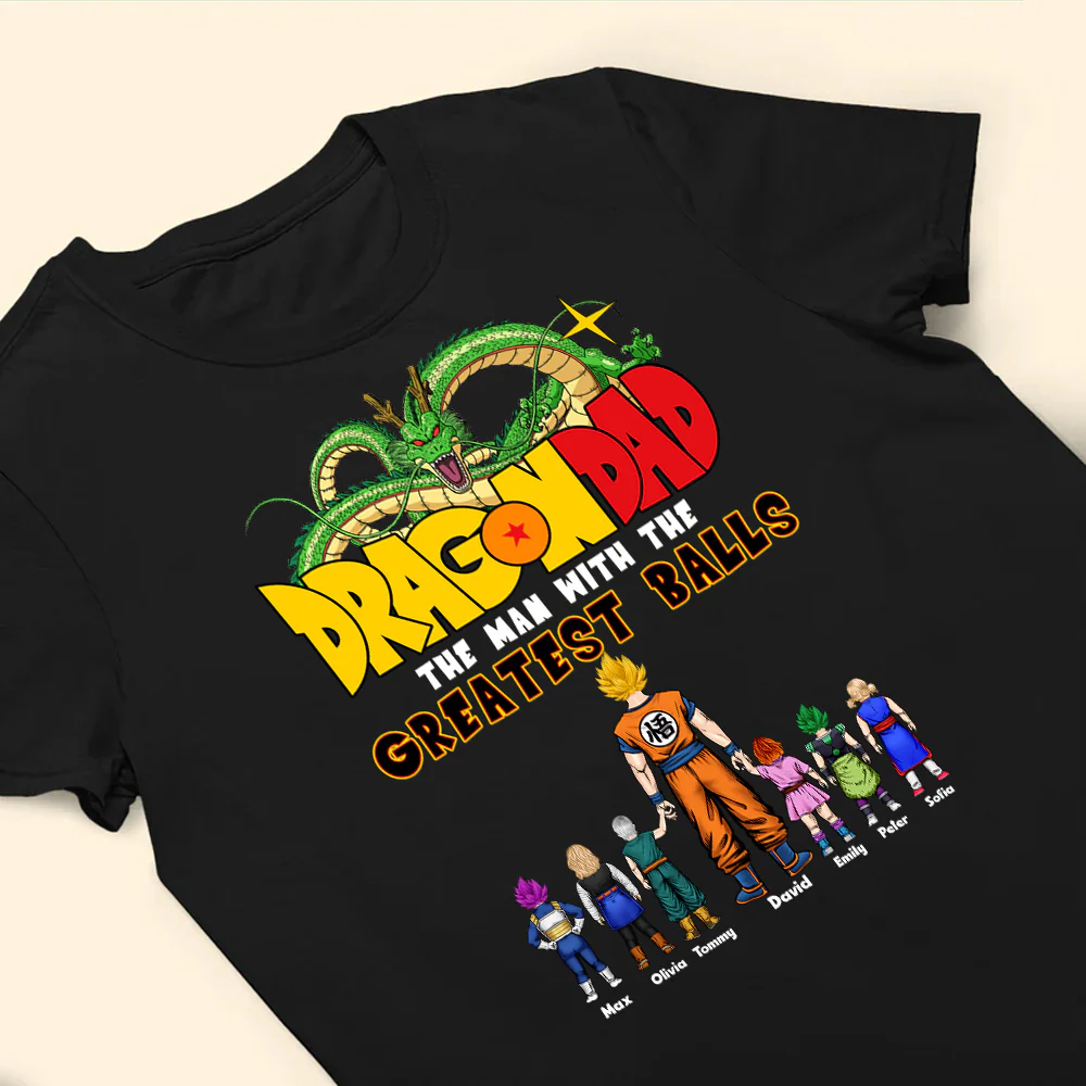 DrBas The Man With The Greatest Balls - Gift For Dad, Husband, Father's Day - Personalized TShirt - Image 4