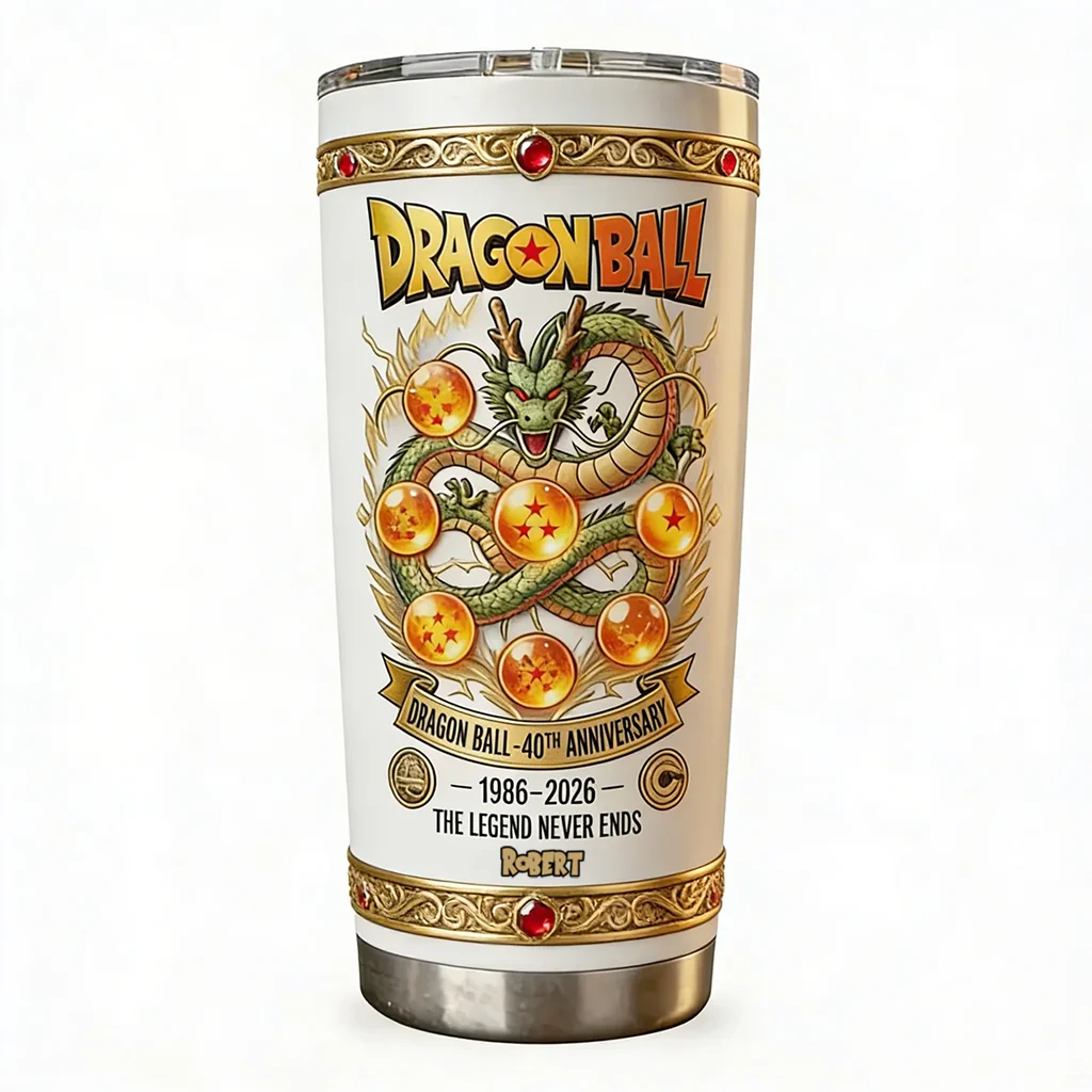 DrBa 40th Anniversary The Legend Never Ends - Personalized Tumbler - Gift For Movie Fans HH01 - Image 4