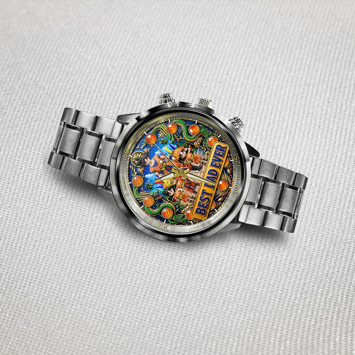 DrBa Best Dad Ever - Personalized Hand Watch - Gift For Father's Day, Movie Fans - Image 2