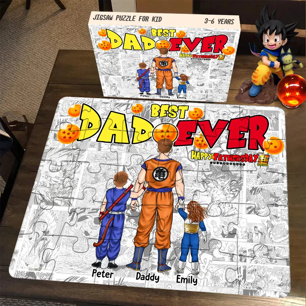 DrBa Best Dad Ever - Personalized Puzzle - Gift For Dad