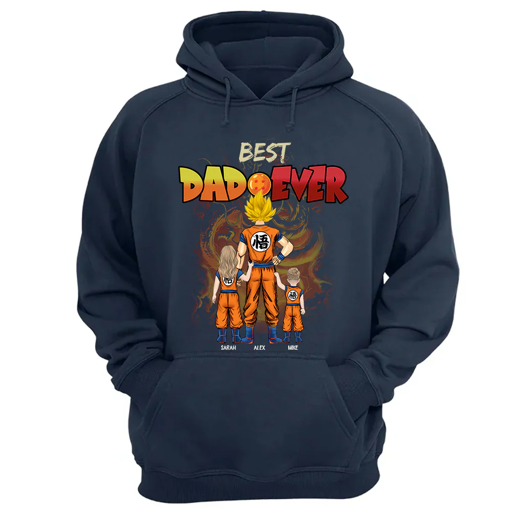DrBa Best Dad Ever - Personalized T-Shirt - Gift For Father's Day - Image 10