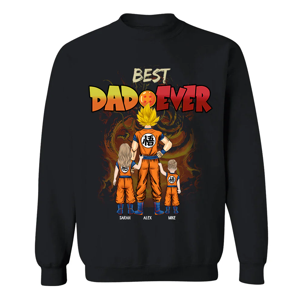 DrBa Best Dad Ever - Personalized T-Shirt - Gift For Father's Day - Image 7