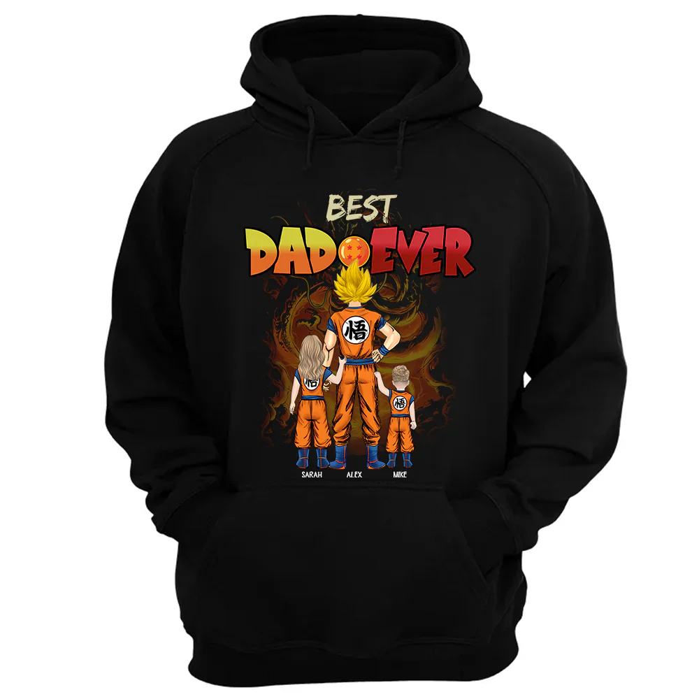 DrBa Best Dad Ever - Personalized T-Shirt - Gift For Father's Day - Image 9