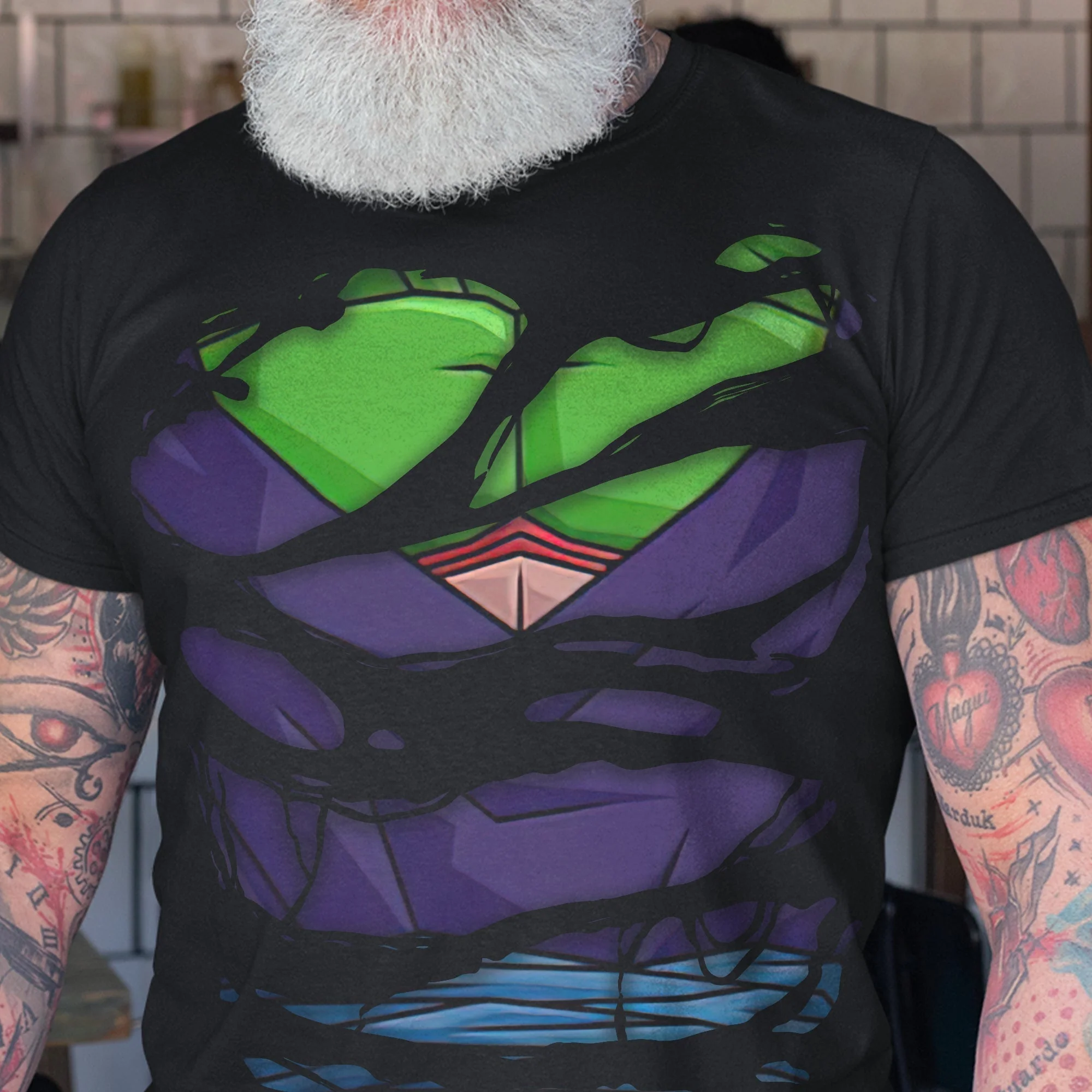 DrBa Best Super Saiyan Dad Ever - Personalized Shirt - Gift For Father's Day - Image 4