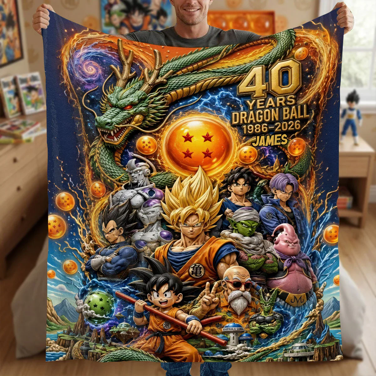 DrBa Celebrate 40 Years Of Legend - Personalized Blanket - Gift For Movie Fans