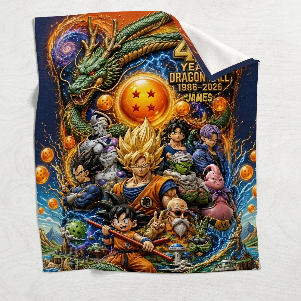 DrBa Celebrate 40 Years Of Legend - Personalized Blanket - Gift For Movie Fans - Image 4