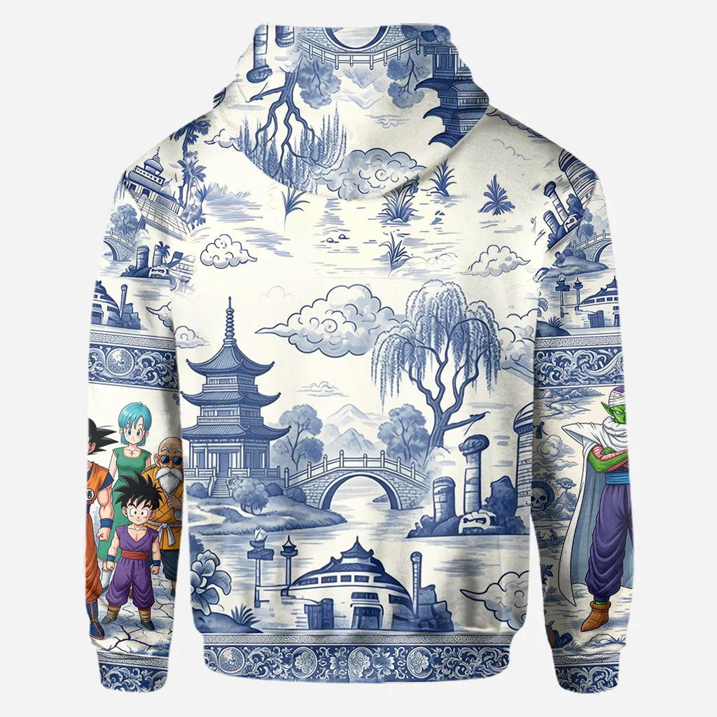 DrBa Celebrate 40 Years Of Legend - Personalized Blue Toile de Jouy Over Shirt - Anniversary Gift - Image 13
