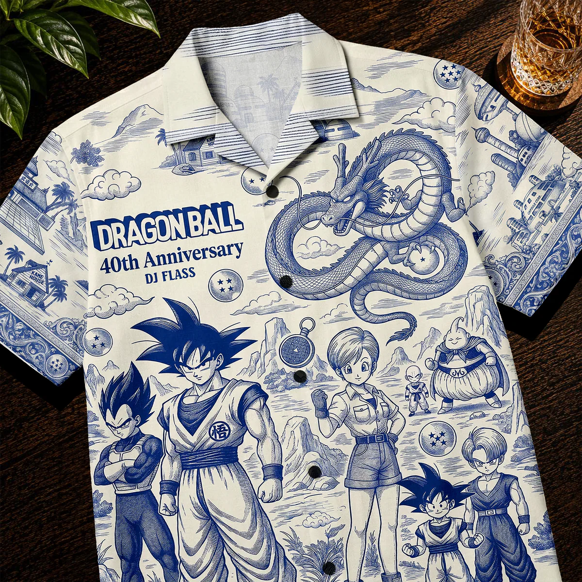 Toile De jouy DrBa Celebrate 40 Years Of Legend - Personalized Hawaiian Shirt - Gift For Fan Movies