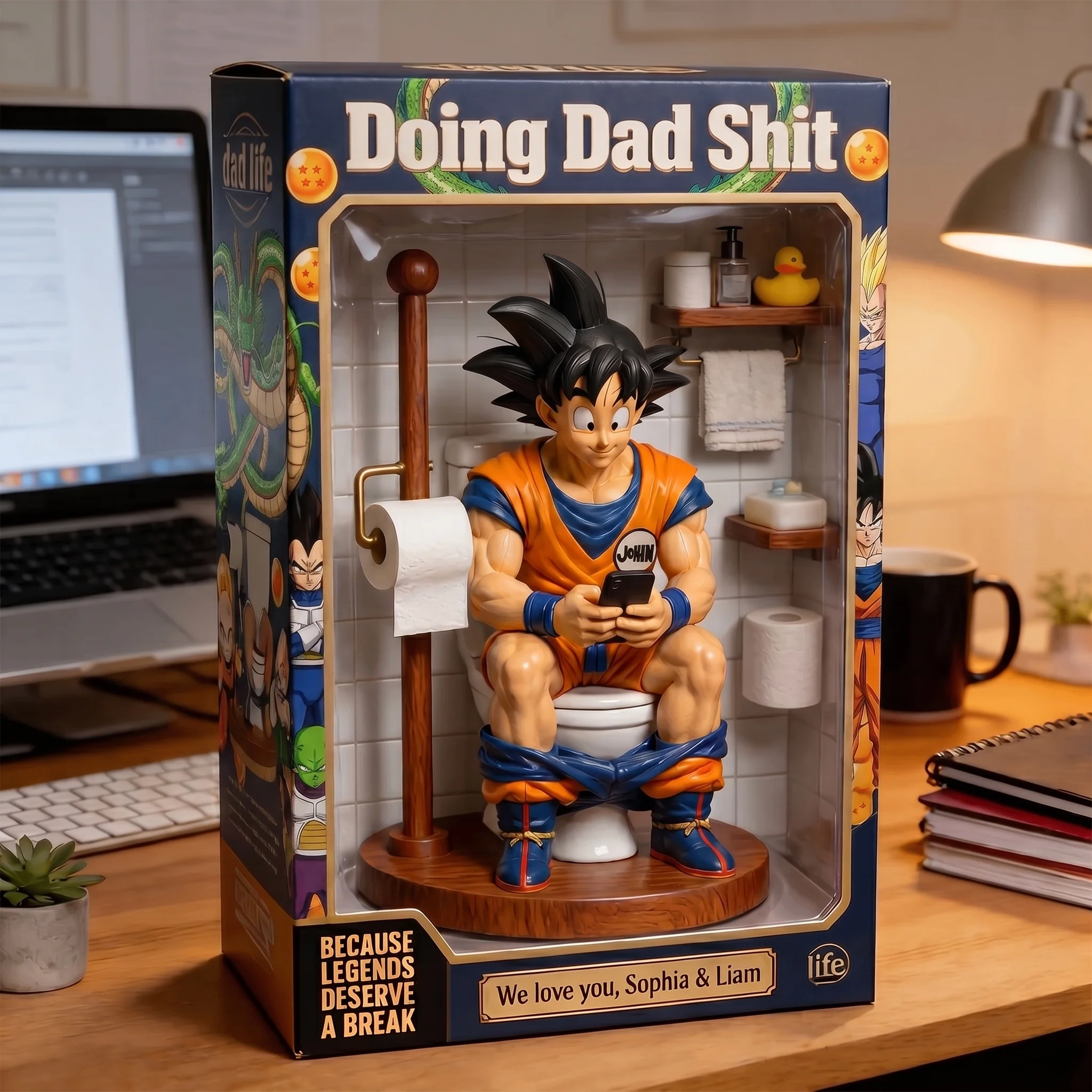 DrBa Inspired Doing Dad Shit - Personalized Acrylic Plaque - Funny Father's Day Gift NL122