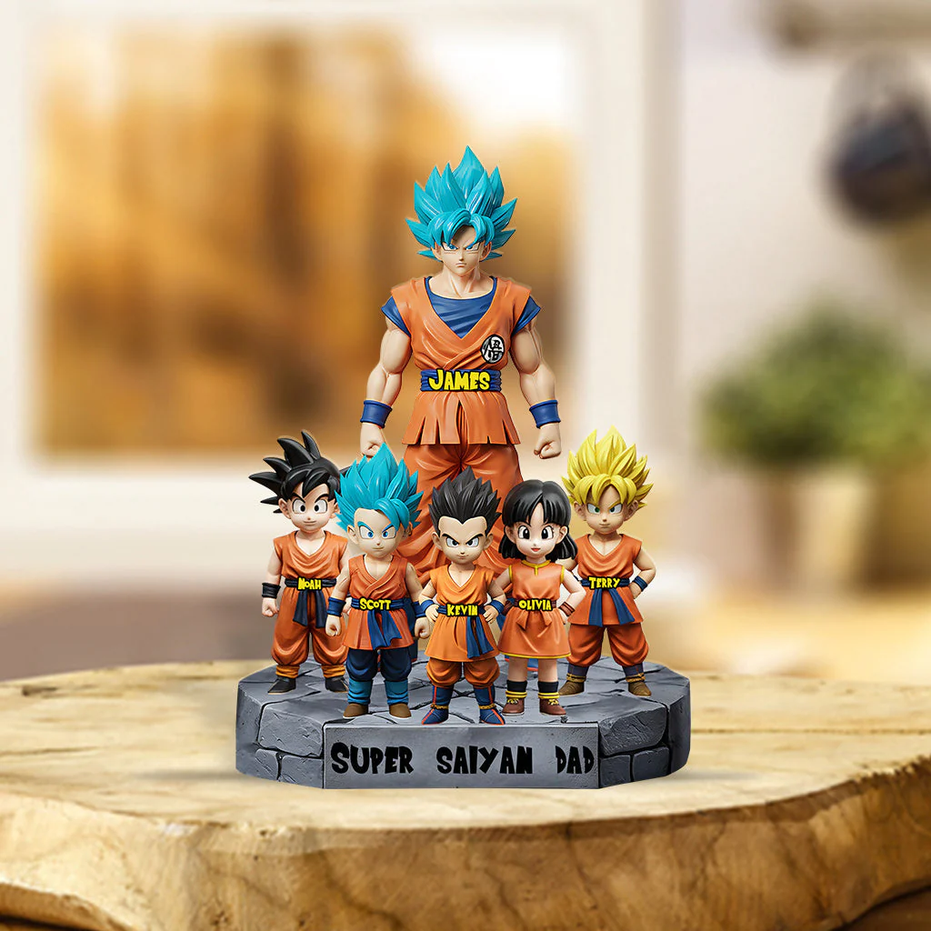 DrBa Super Saiyan Dad Ever - Personalized Acrylic Plaque - Gift For Father's Day - Image 6