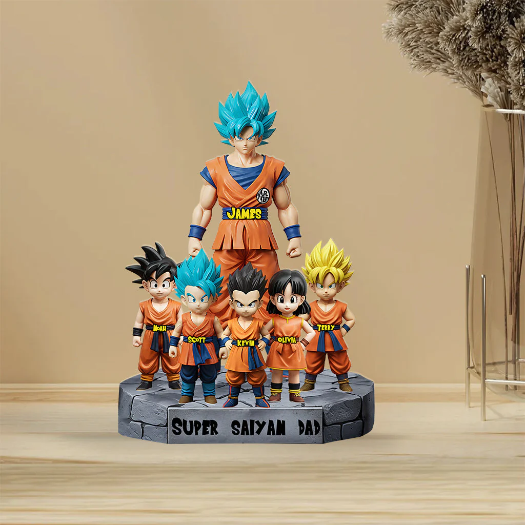 DrBa Super Saiyan Dad Ever - Personalized Acrylic Plaque - Gift For Father's Day - Image 7