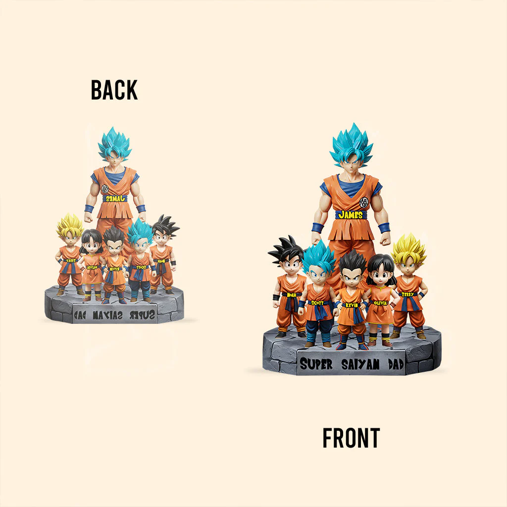 DrBa Super Saiyan Dad Ever - Personalized Acrylic Plaque - Gift For Father's Day - Image 8