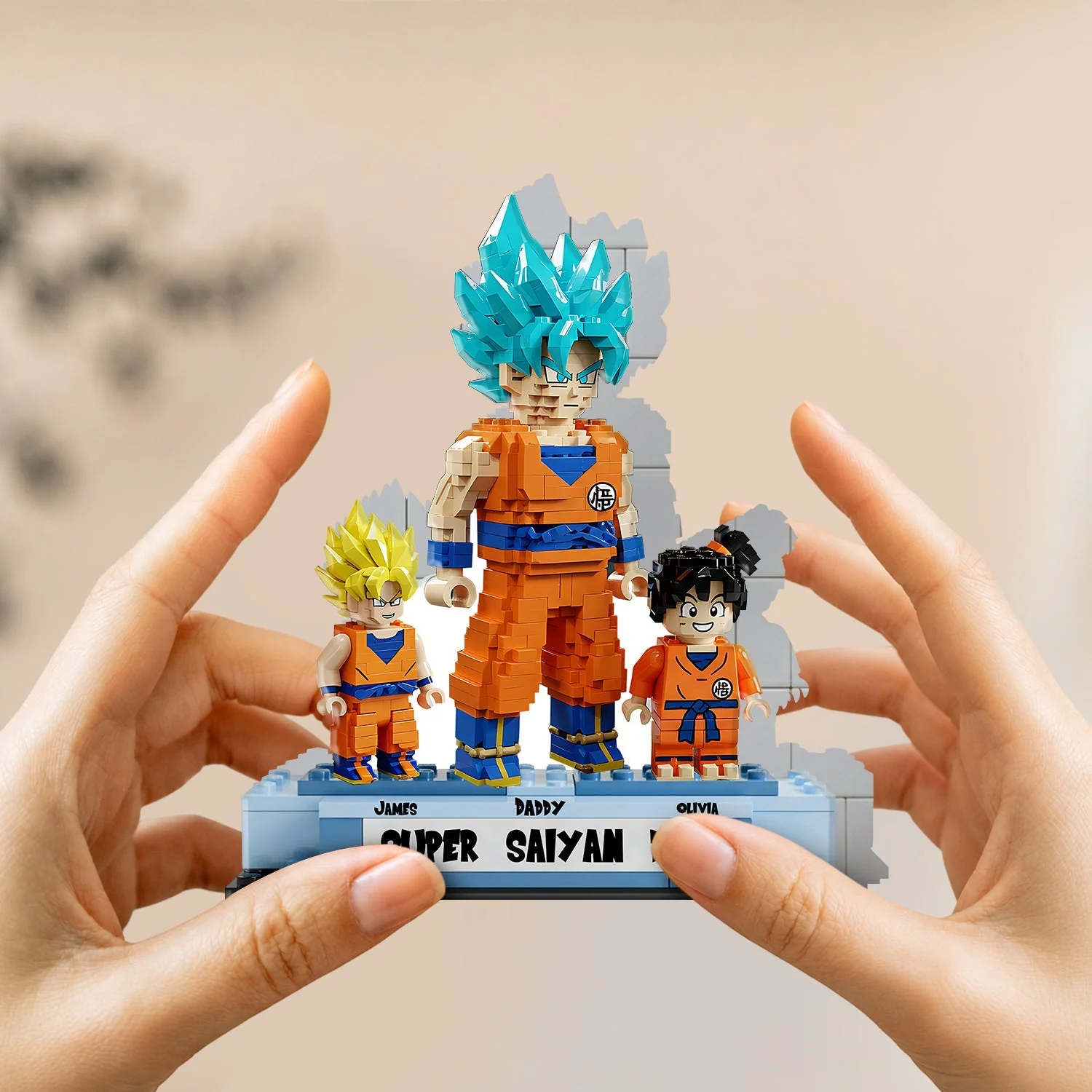DrBa Super Saiyan Dad - Personalized Acrylic Plaque - Gift For Dad - Image 2