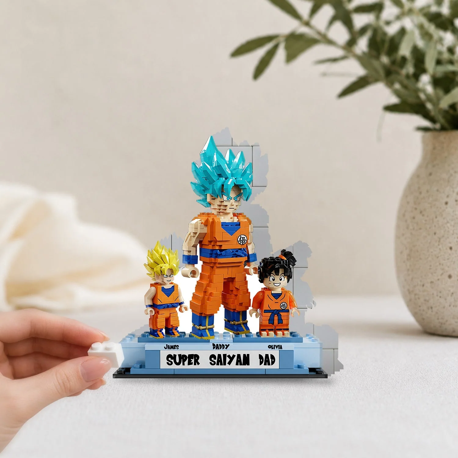 DrBa Super Saiyan Dad - Personalized Acrylic Plaque - Gift For Dad - Image 3