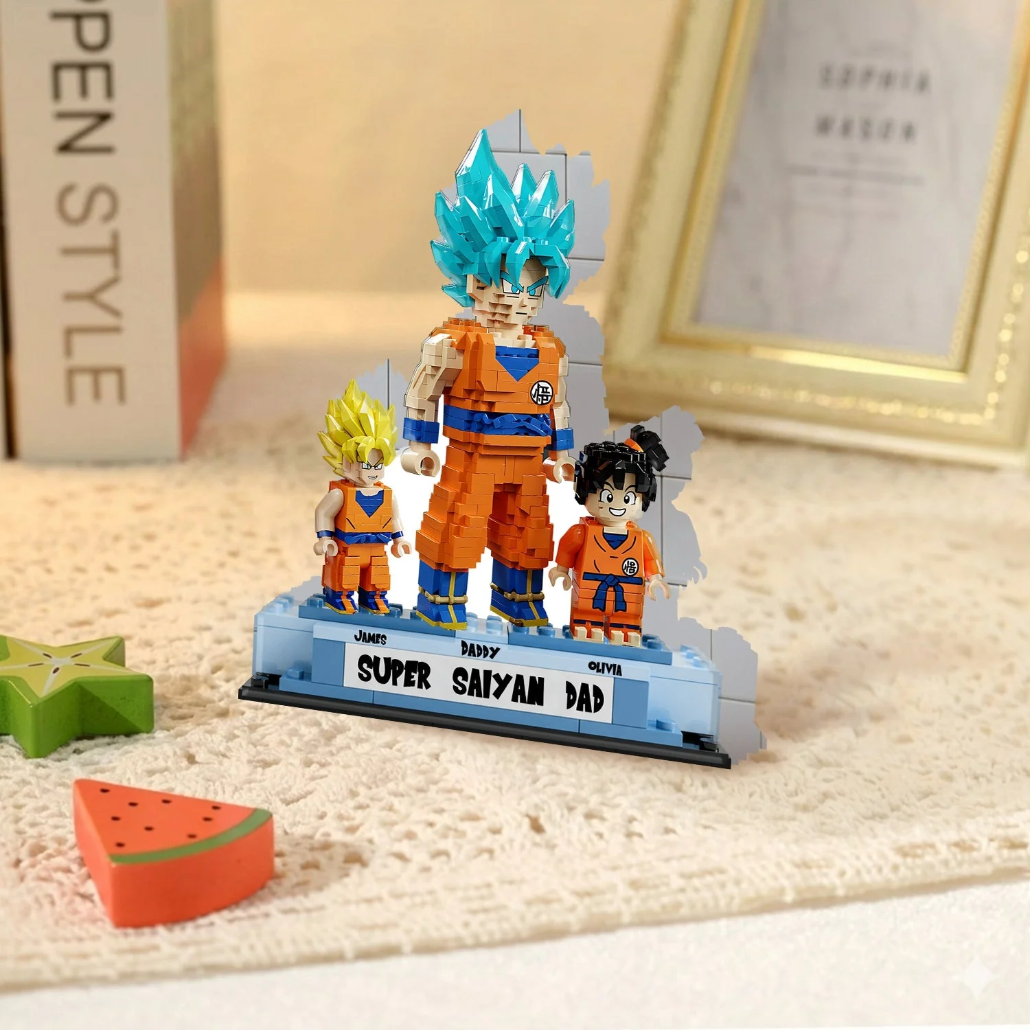 DrBa Super Saiyan Dad - Personalized Acrylic Plaque - Gift For Dad - Image 5