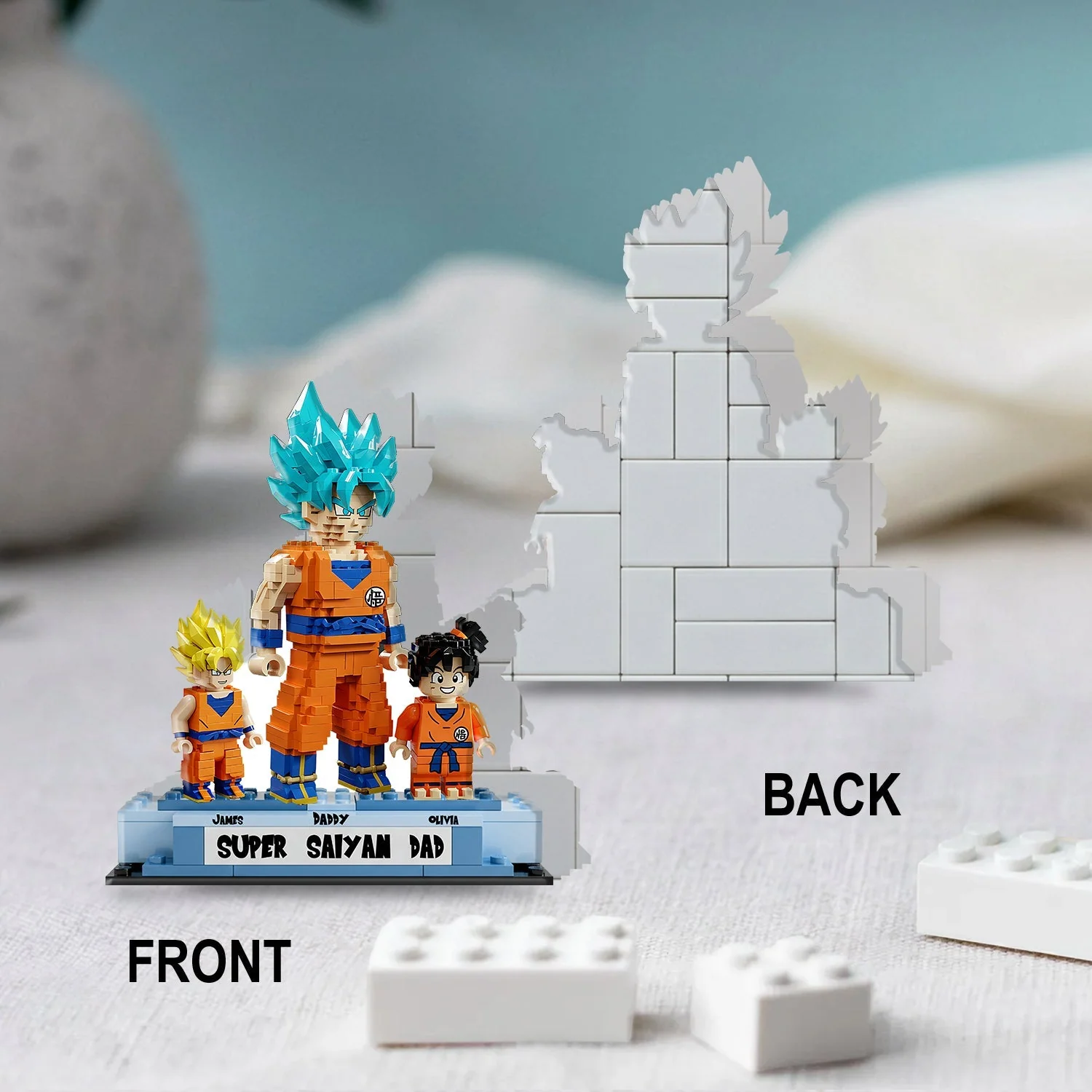 DrBa Super Saiyan Dad - Personalized Acrylic Plaque - Gift For Dad - Image 7
