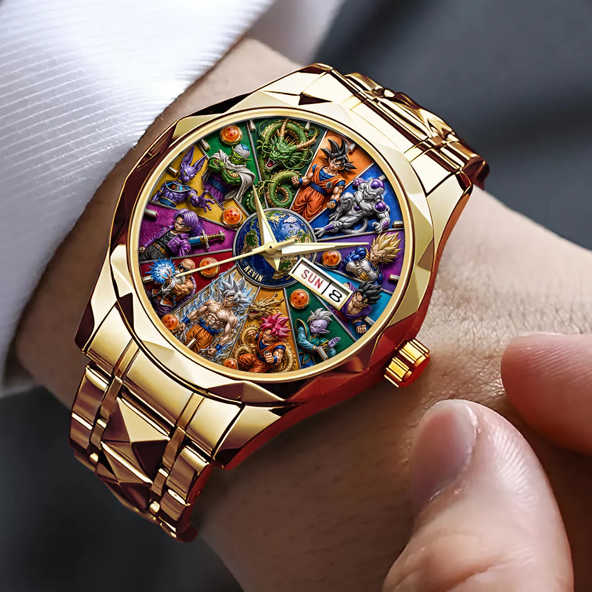 DrBa Ultimate Time - Personalized Men's Wrist Watch - Gift For Movie Fans