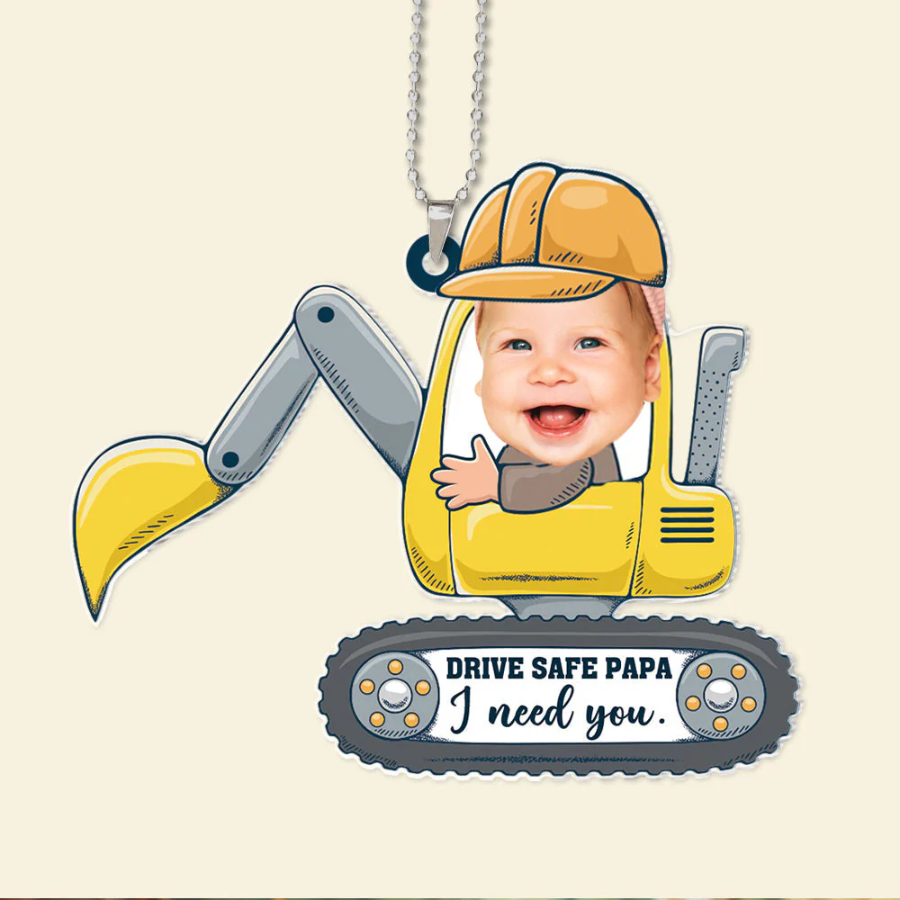 Drive Safe PapaI Need You - Gift For Dad - Personalized Car Hanging Ornament - NH96 - Image 3