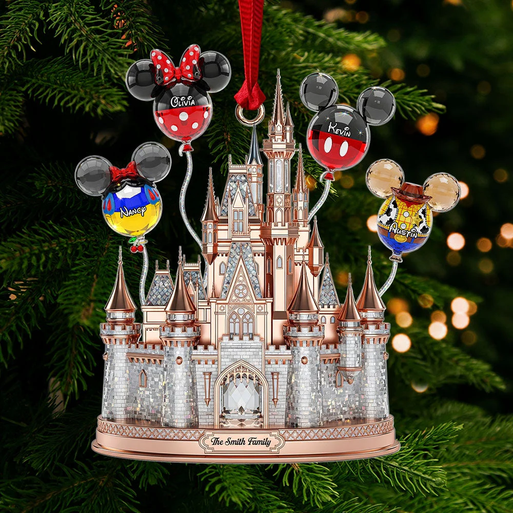 DSNY Castle - Personalized Acrylic Ornament - Christmas Gifts For Family HH01 - Image 3