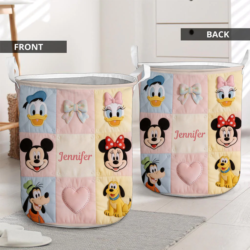 DSNY Characters - Personalized Storage Basket - Gift For Kids, Family, Movie Fans - Image 2
