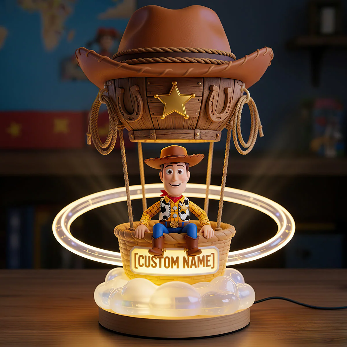 DSNY Cowboy Story Adventure - Personalized Acrylic Light Box - Gift For Movie Fans - Image 4