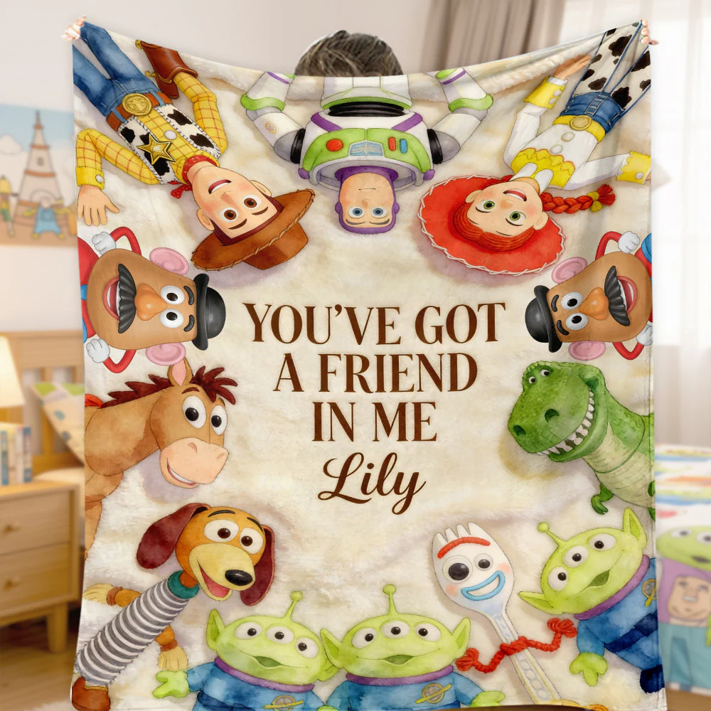 DSNY Cowboy Story You've Got A Friend In Me - Personalized Blanket - Gift For Kids, Movie Fans