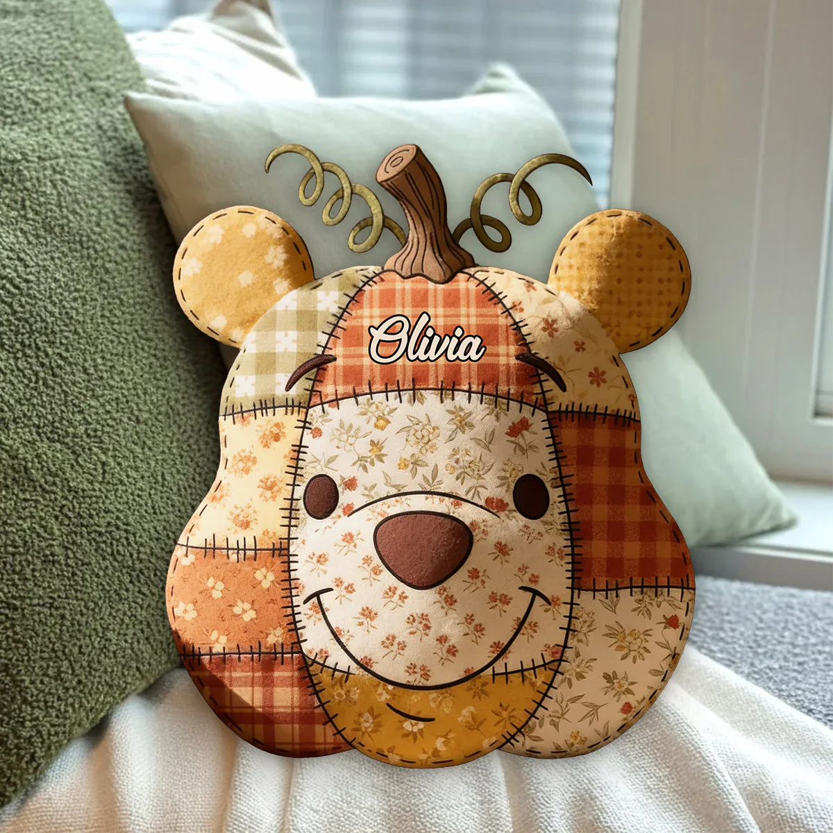DSNY Fall Vibes With Honey Bear - Personalized Custom Shape Pillow - Gift For Fan Movies - Image 7