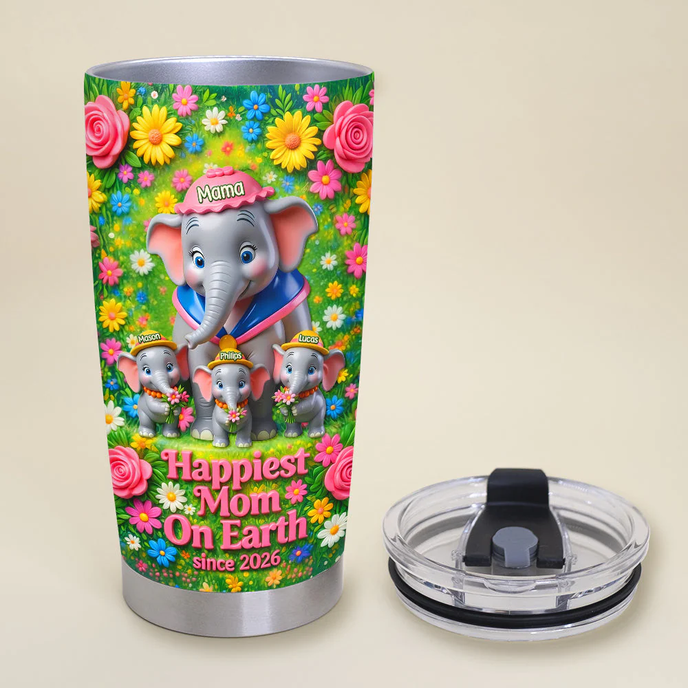 DSNY Happiest Mom On Earth - Personalized Tumbler - Gift For Mom, Mother's Day, Fans Movie HH01 - Image 3