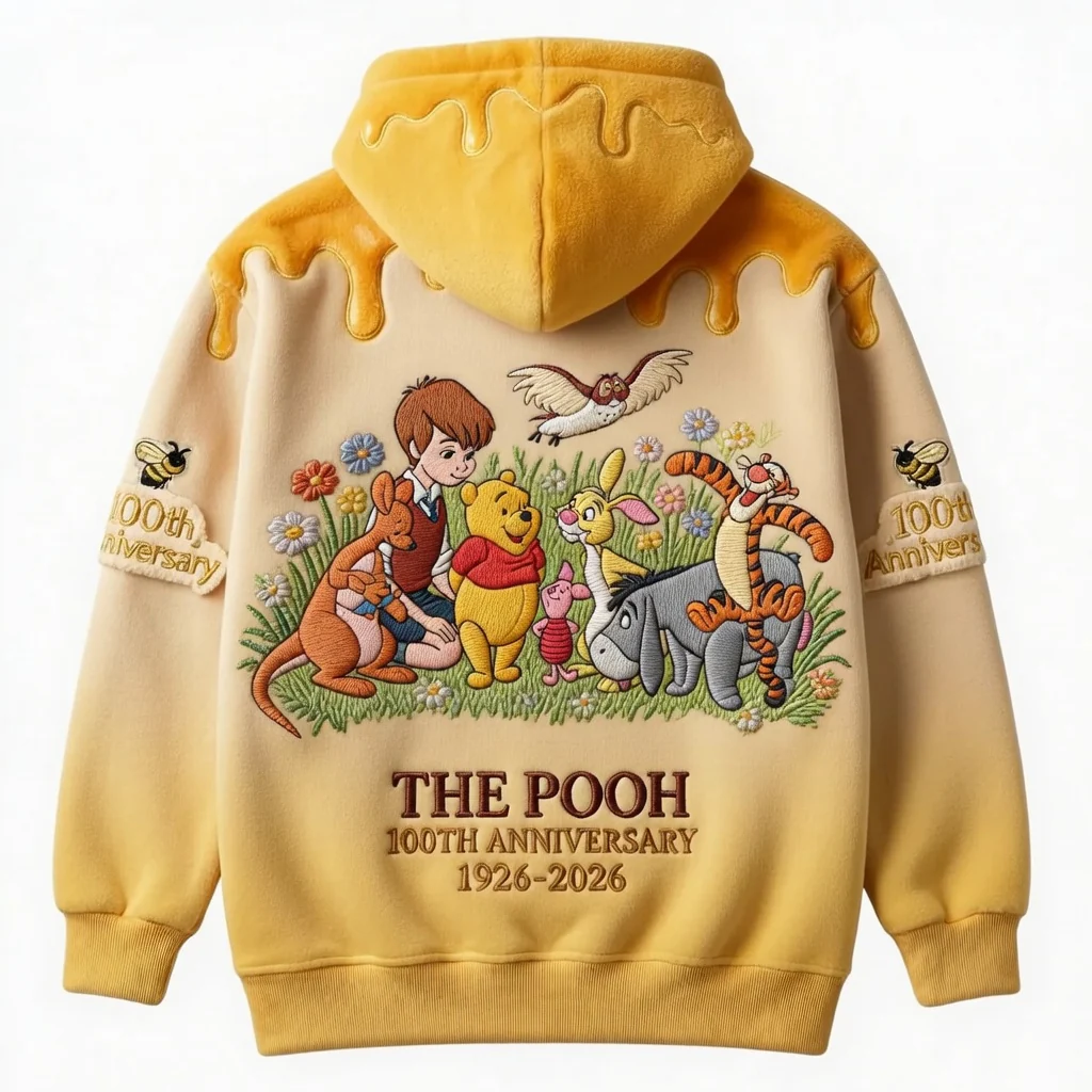 DSNY Honey Bear 100 Years Of Friendship - Personalized All Over Shirt - Gift For Movie Fans HH01 - Image 3