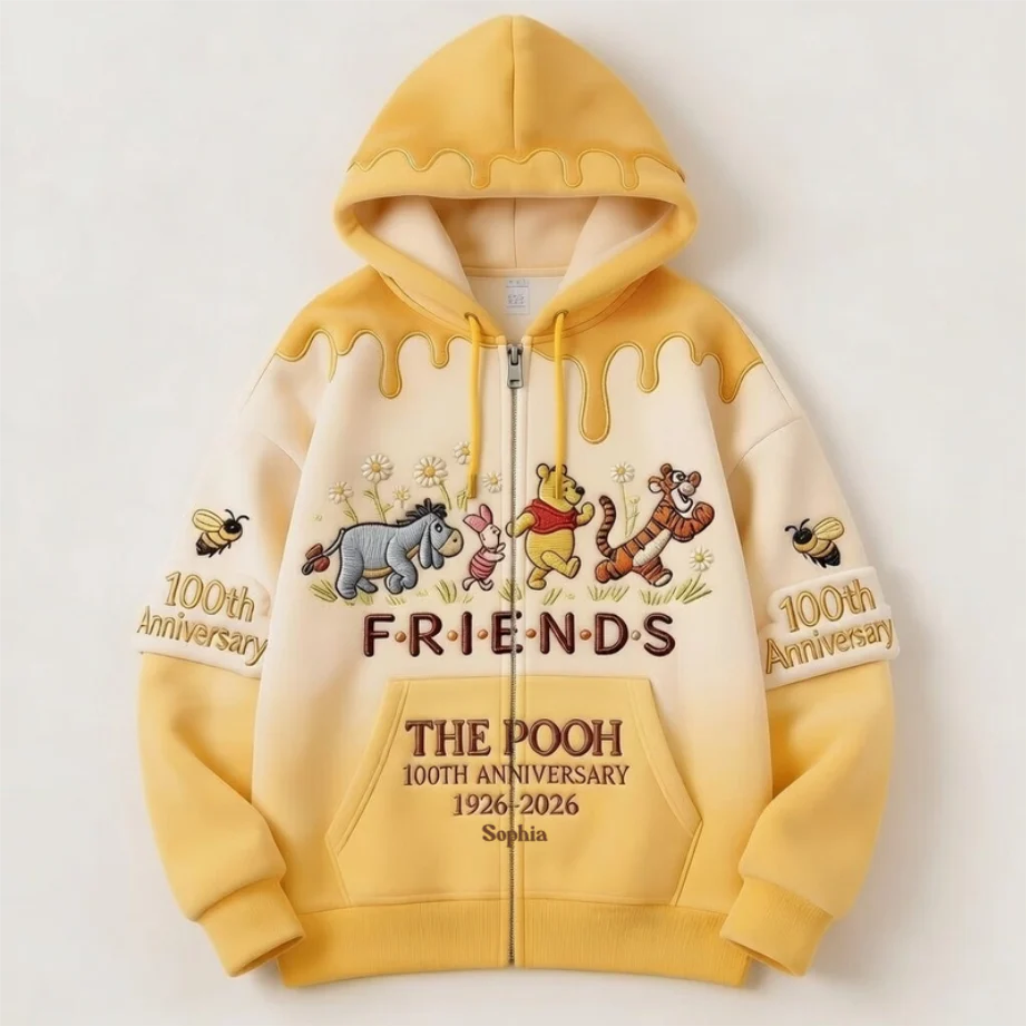 DSNY Honey Bear 100 Years Of Friendship Together - Personalized All Over Shirt - Anniversary Gift For Movie Fans NL122 - Image 6