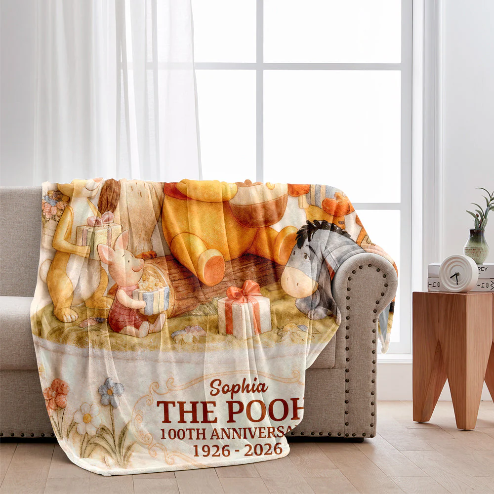 DSNY Honey Bear 100th Anniversary - Personalized Blanket - Gift For Movie Fans NL122 - Image 2