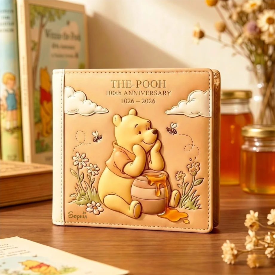 DSNY Honey Bear 100th Anniversary - Personalized Leather Long Wallet And Folded Wallet - Gift For Movie Fans NL122 - Image 3