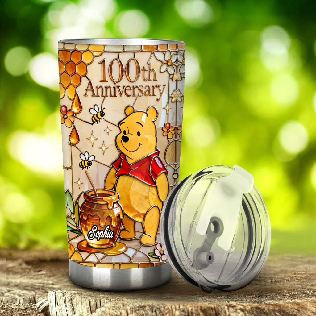 DSNY Honey Bear 100th Anniversary - Personalized Tumbler - Gift For Fan Movies HH01 - Image 3