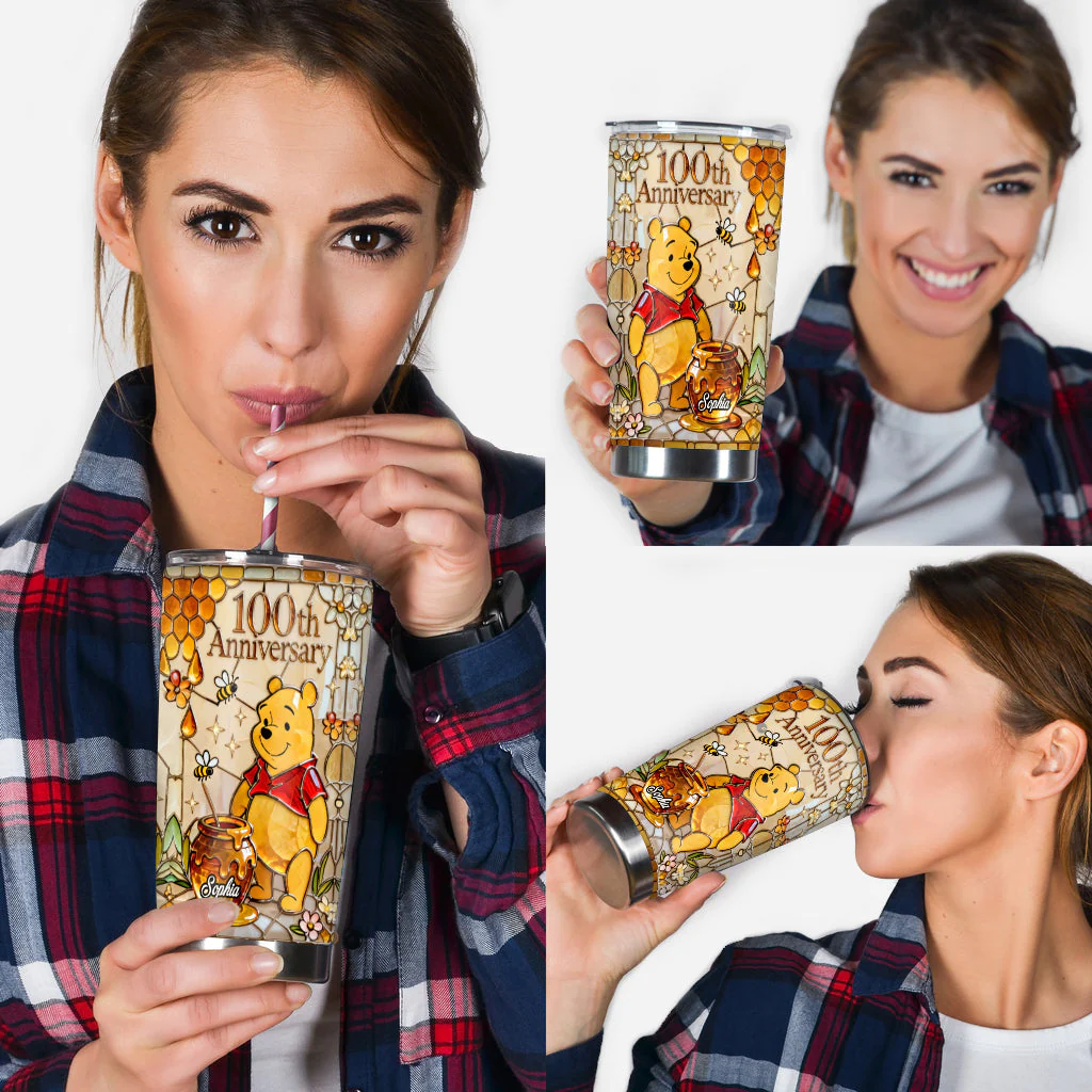 DSNY Honey Bear 100th Anniversary - Personalized Tumbler - Gift For Fan Movies HH01 - Image 4