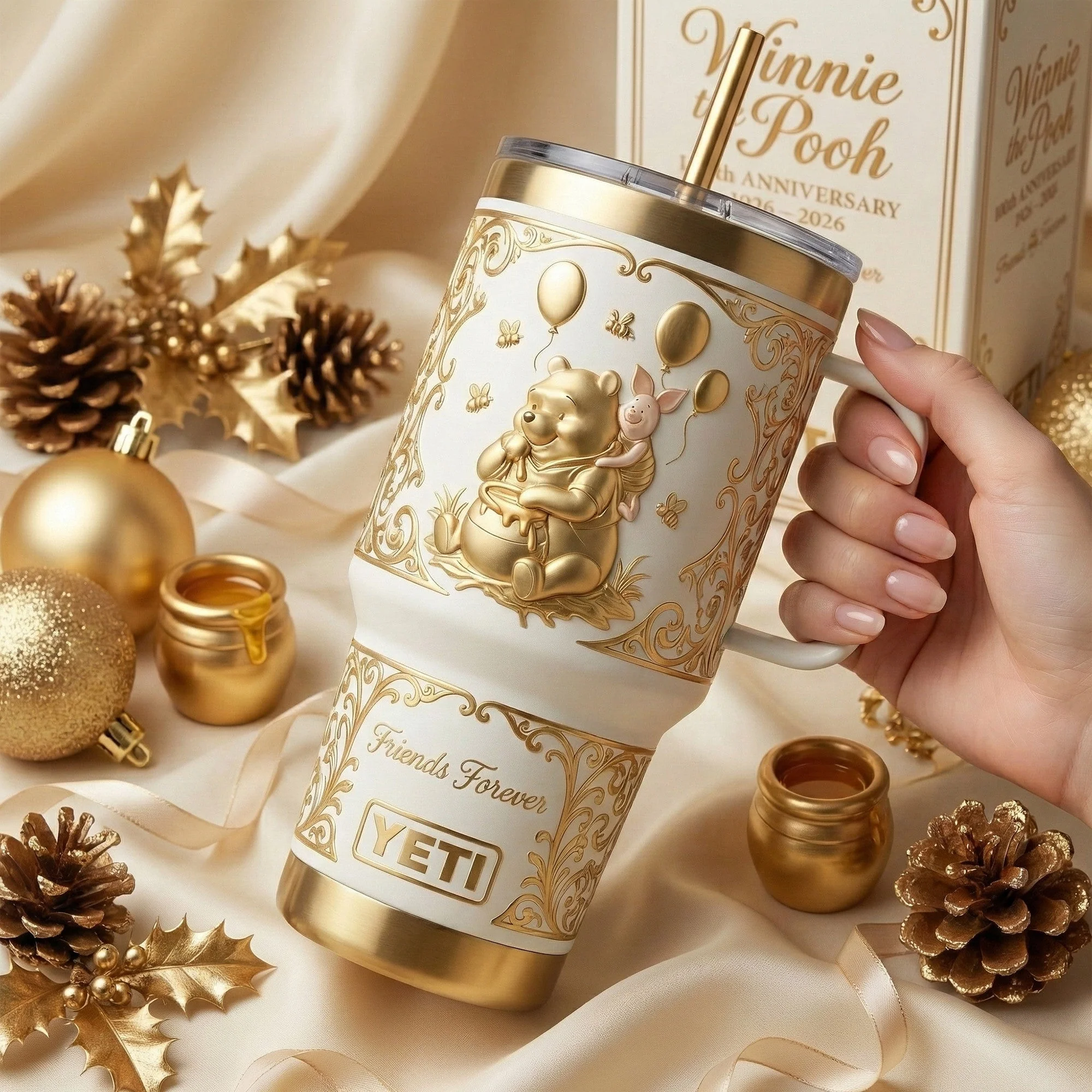 DSNY Honey Bear 100th Anniversary - Personalized Tumbler - Gift For Fan Movies HH01 - Image 2