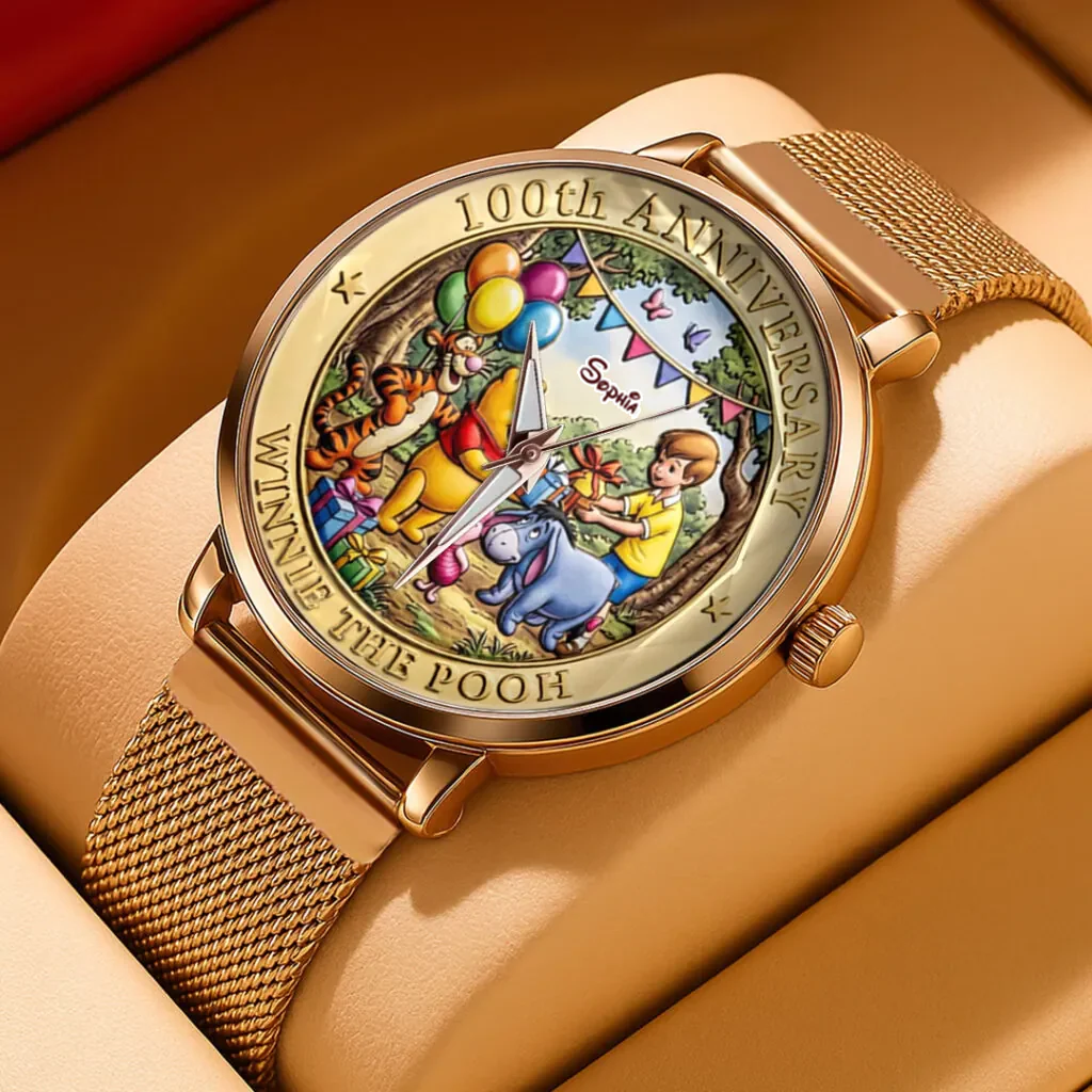 DSNY Honey Bear 100th Anniversary - Personalized Woman Hand Watch - Gift For Her, Movie Fans HH01