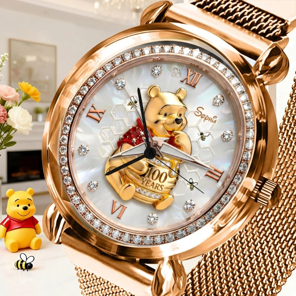 DSNY Honey Bear 100th Anniversary - Personalized Women Hand Watch - Gift For Her, Fans Movie HH01