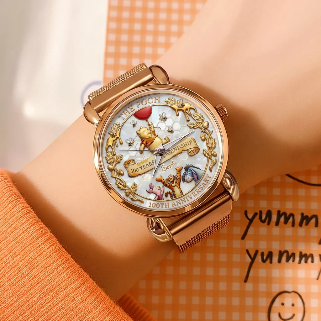 DSNY Honey Bear 100th Anniversary - Personalized Women Hand Watch - Gift For Movie Fans  HH01 - Image 2