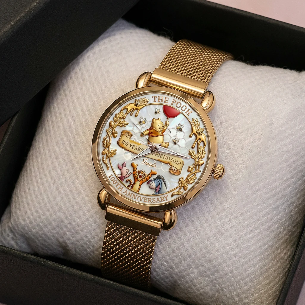 DSNY Honey Bear 100th Anniversary - Personalized Women Hand Watch - Gift For Movie Fans  HH01 - Image 3