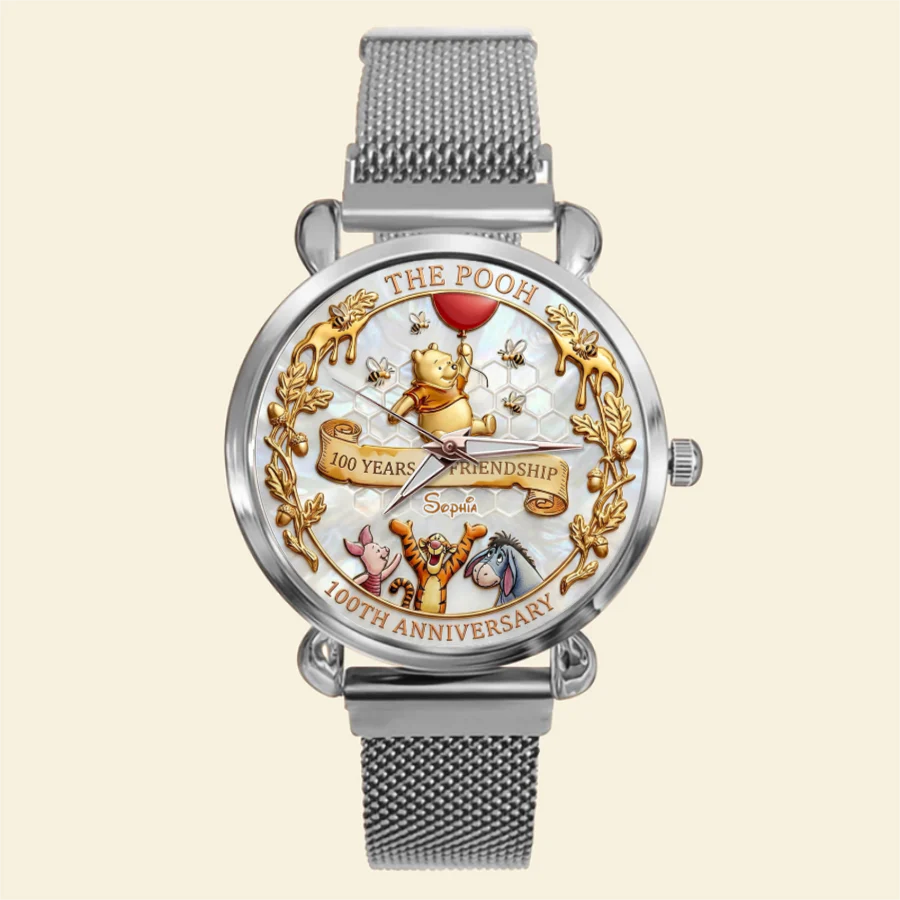 DSNY Honey Bear 100th Anniversary - Personalized Women Hand Watch - Gift For Movie Fans  HH01 - Image 5