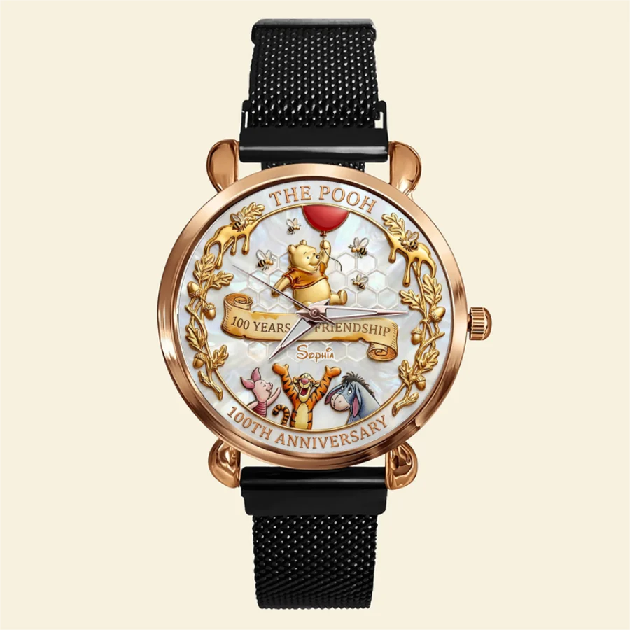 DSNY Honey Bear 100th Anniversary - Personalized Women Hand Watch - Gift For Movie Fans  HH01 - Image 6
